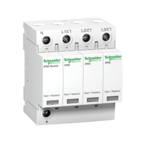SPD A9L65601 modular surge arrester - 3P N - 350V - with remote transfert Schnider-min